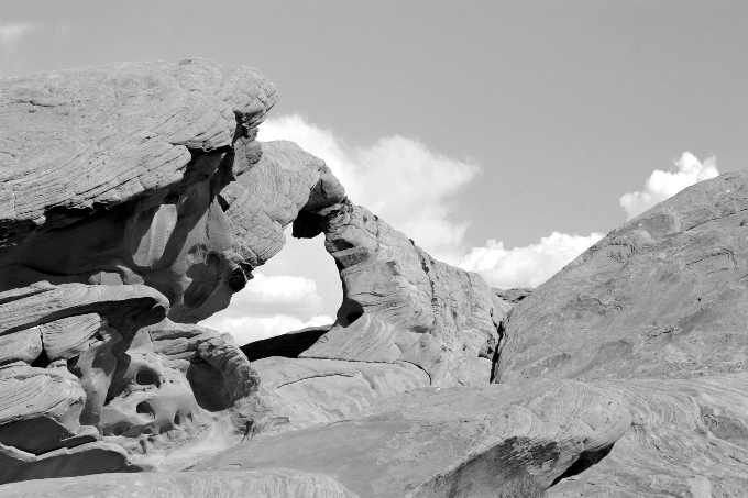 Valley of Fire - Desaturated Arch Rock