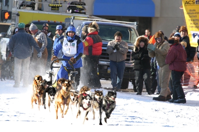 Race Down 1st Avenue in Fairbanks