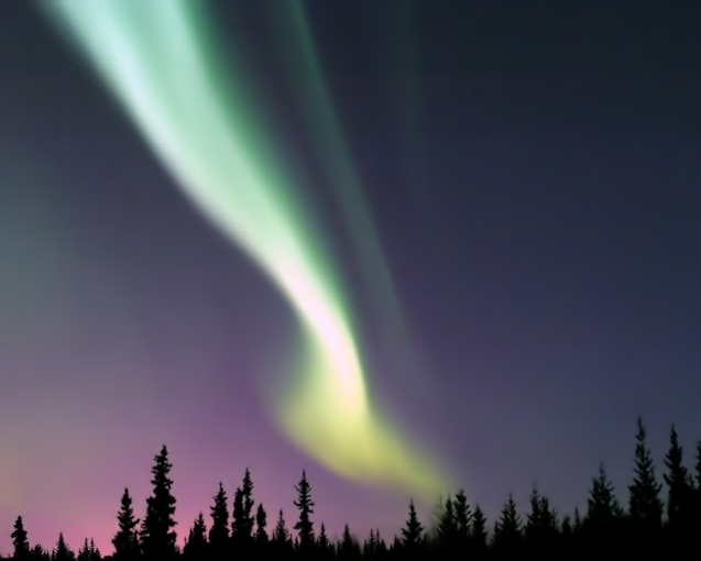 Aurora Stream - North Pole, Alaska January, 2004