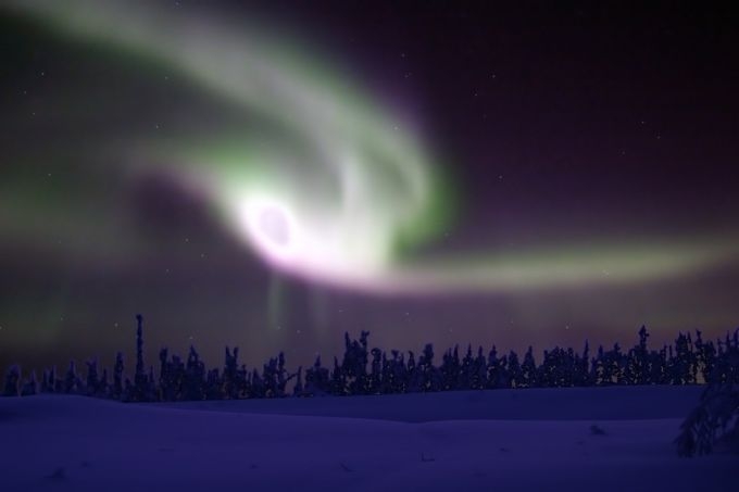 Fort Knox Swirl - Taken near the famous gold mine outside Fairbanks, Alaska